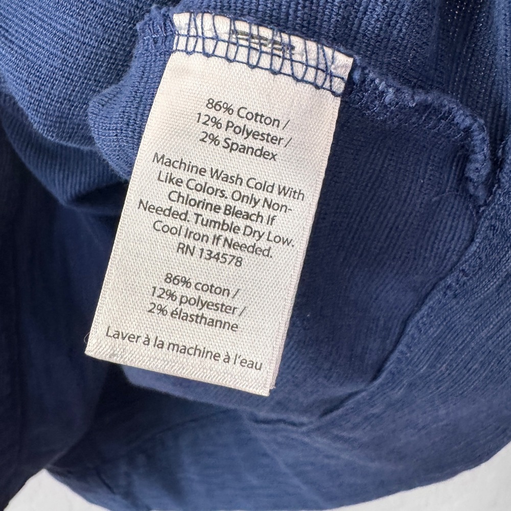Vineyard Vines Women's Blue Ruffle Sleeve Knit T-Shirt Dress - Picture 5 of 5